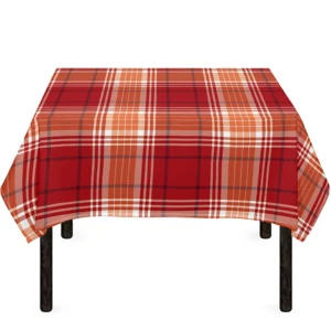 Western Tartan Pattern Print Tablecloth Kitchen Home Decor