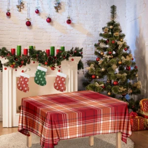 Western Tartan Pattern Print Tablecloth Kitchen Home Decor