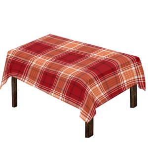 Western Tartan Pattern Print Tablecloth Kitchen Home Decor