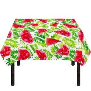 White Summer Watermelon Pattern Print Tablecloth Kitchen Decor Home Decor