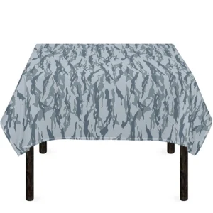 Winter Tiger Stripe Camo Pattern Print Tablecloth Kitchen Decor Home Decor
