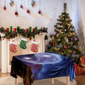 Woman Space Yin Yang Painting Print Tablecloth Kitchen Decor Home Decor