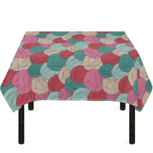 Yarn Balls Pattern Print Tablecloth Kitchen Decor Home Decor