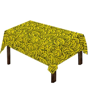 Yellow Banana Pattern Print Tablecloth Kitchen Decor Home Decor