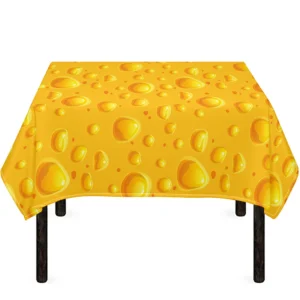Yellow Cheese Print Tablecloth Kitchen Decor Home Decor