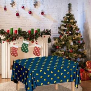 Yellow Duck Pattern Print Tablecloth Kitchen Decor Home Decor