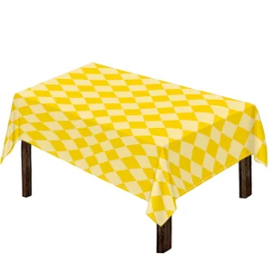 Yellow Harlequin Pattern Print Tablecloth Kitchen Decor Home Decor