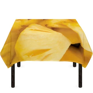 Yellow Pineapple Pieces Print Tablecloth Kitchen Decor Home Decor