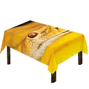 Yellow Python Snake Print Tablecloth Kitchen Decor Home Decor
