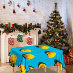 Yellow Rubber Ducks Print Tablecloth Kitchen Decor Home Decor