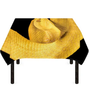 Yellow Snake Print Tablecloth Kitchen Decor Home Decor