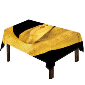 Yellow Snake Print Tablecloth Kitchen Decor Home Decor