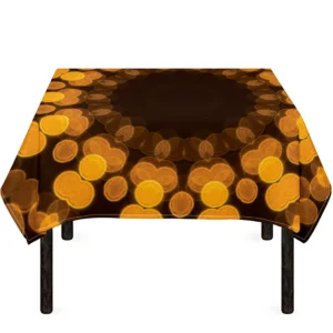 Yellow Spot Kaleidoscope Print Tablecloth Kitchen Decor Home Decor