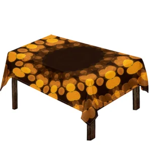 Yellow Spot Kaleidoscope Print Tablecloth Kitchen Decor Home Decor