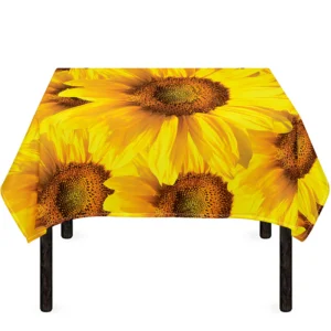 Yellow Sunflower Print Tablecloth Kitchen Decor Home Decor
