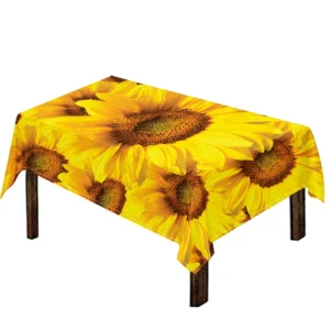 Yellow Sunflower Print Tablecloth Kitchen Decor Home Decor