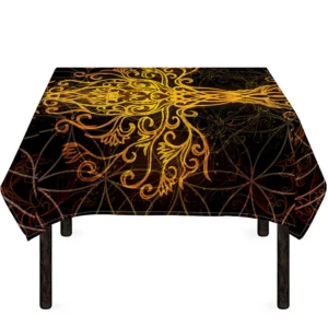 Yggdrasil Tree Of Life Print Tablecloth Kitchen Decor Home Decor