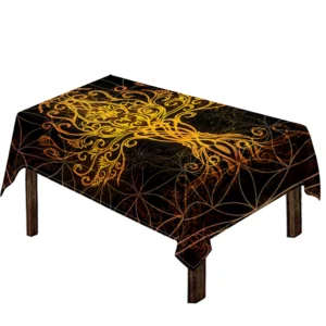 Yggdrasil Tree Of Life Print Tablecloth Kitchen Decor Home Decor