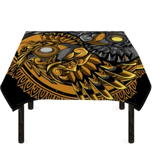 Yin Yang Owl Print Tablecloth Kitchen Decor Home Decor