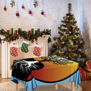 Yin Yang Tree Of Life Print Tablecloth Kitchen Decor Home Decor