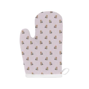 Yorkshire Terrier Pattern Print Design 02 Heat Resistant Oven Mitts & Pot Holders Set