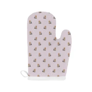 Yorkshire Terrier Pattern Print Design 02 Heat Resistant Oven Mitts & Pot Holders Set
