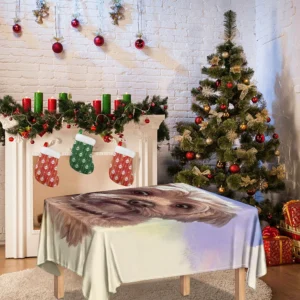Yorkshire Terrier Portrait Print Tablecloth Kitchen Decor Home Decor