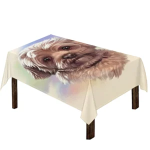 Yorkshire Terrier Portrait Print Tablecloth Kitchen Decor Home Decor