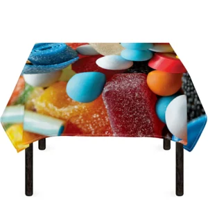 Yummy Gummy Print Tablecloth Kitchen Decor Home Decor