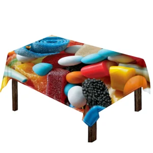 Yummy Gummy Print Tablecloth Kitchen Decor Home Decor