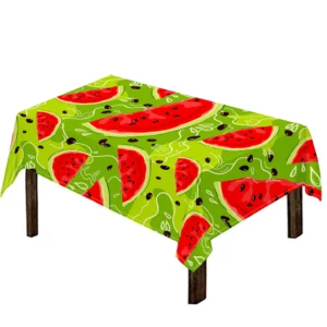 Yummy Watermelon Pieces Pattern Print Tablecloth Kitchen Decor Home Decor