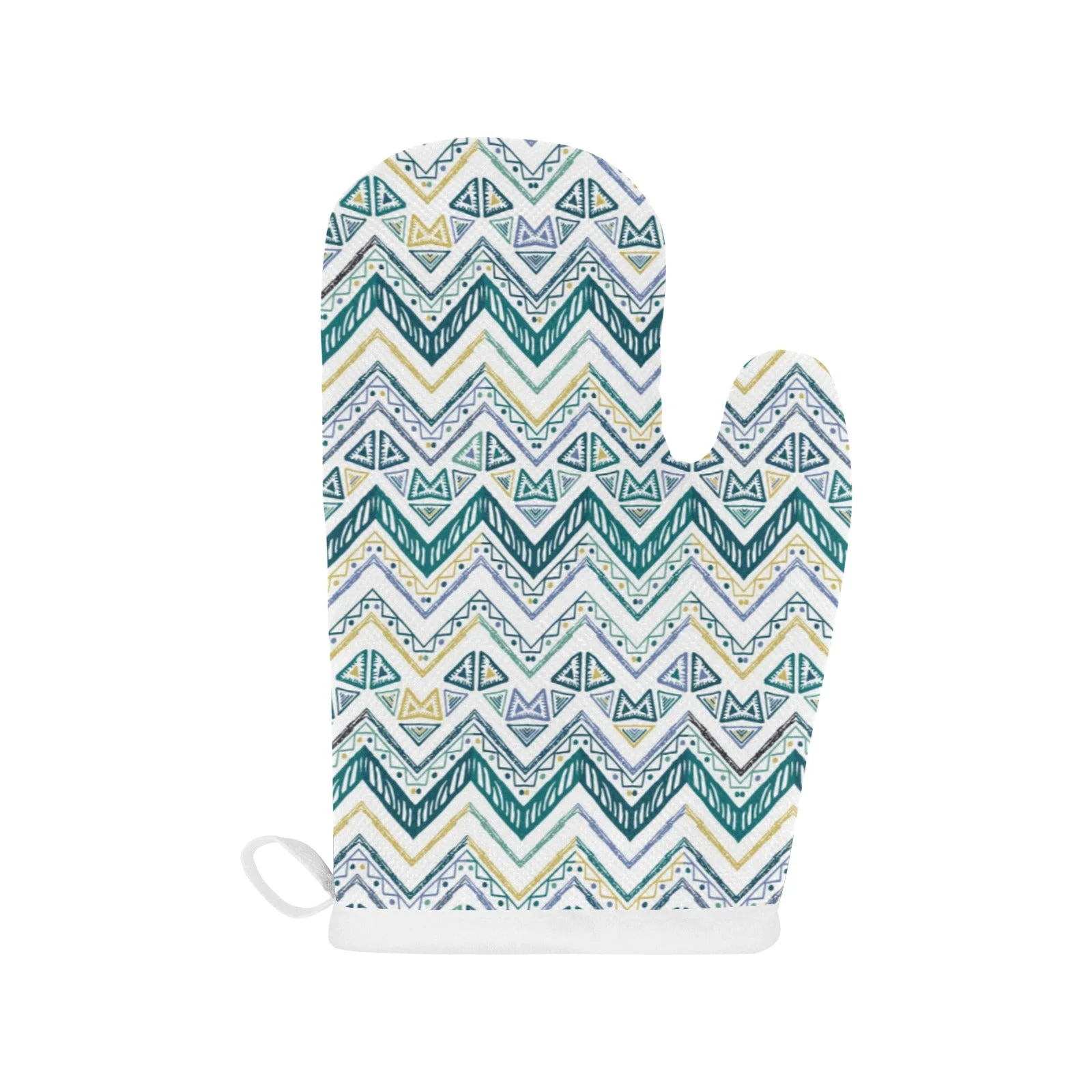 Zigzag Chevron Paint Design Pattern Heat Resistant Oven Mitts Pot Holders Set Zigzag Chevron Paint Design Pattern Heat Resistant Oven Mitts Pot Holders Set