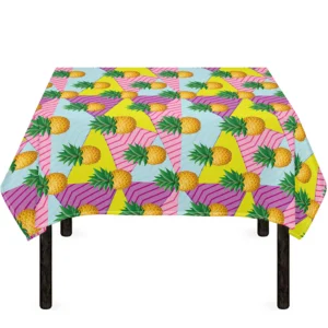 Zigzag Pineapple Pattern Print Tablecloth Kitchen Decor Home Decor