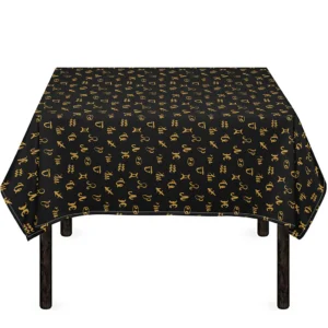Zodiac Astrological Signs Pattern Print Tablecloth Kitchen Decor Home Decor