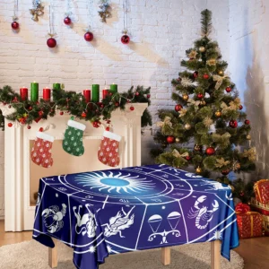 Zodiac Horoscopes Print Tablecloth Kitchen Decor Home Decor