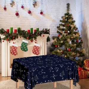 Zodiac Star Signs Pattern Print Tablecloth Kitchen Decor Home Decor