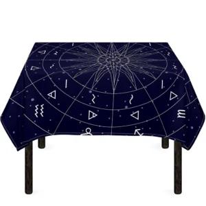 Zodiac Symbols Circle Print Tablecloth Kitchen Decor Home Decor
