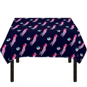 Zombie Eyeball Pattern Print Tablecloth Kitchen Decor Home Decor