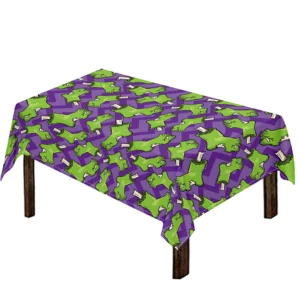 Zombie Foot Pattern Print Tablecloth Kitchen Decor Home Decor